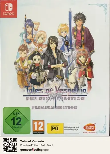 Tales of Vesperia Nintendo Switch, PAL box front