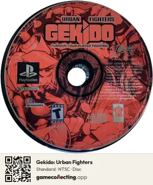 Gekido: Urban Fighters PlayStation, NTSC disc