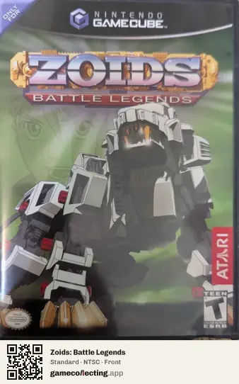 Zoids: Battle Legends Nintendo GameCube, NTSC box front