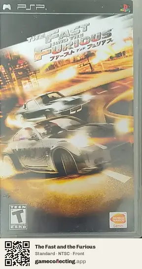 The Fast and the Furious PlayStation Portable, NTSC box front