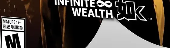 Like a Dragon: Infinite Wealth, the ESRB box on its front