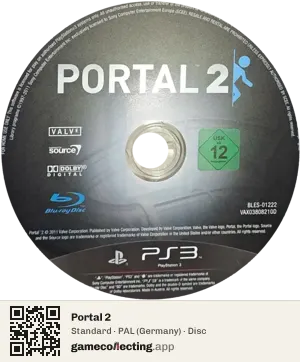 Portal 2 PlayStation 3, PAL disc
