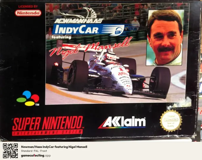 Newman/Haas IndyCar featuring Nigel Mansell Super Nintendo Entertainment System, PAL box front