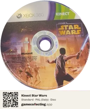 Kinect Star Wars Xbox 360, PAL disc