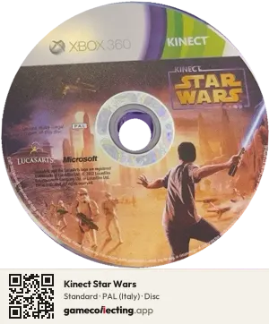 Kinect Star Wars Xbox 360, PAL disc