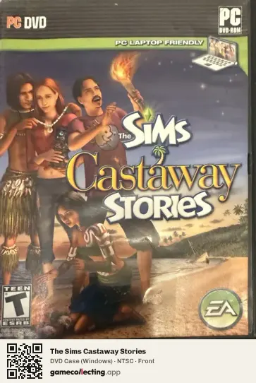 The Sims Castaway Stories Computer, NTSC box front
