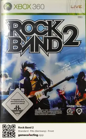 Rock Band 2 Xbox 360, Germany box front