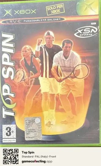 Top Spin Xbox, Italy box front