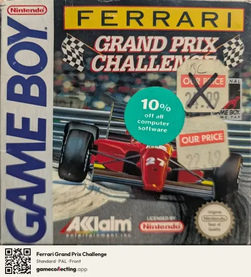 Ferrari Grand Prix Challenge Game Boy, PAL box front
