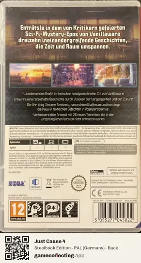 Just Cause 4 PlayStation 4, Germany box back