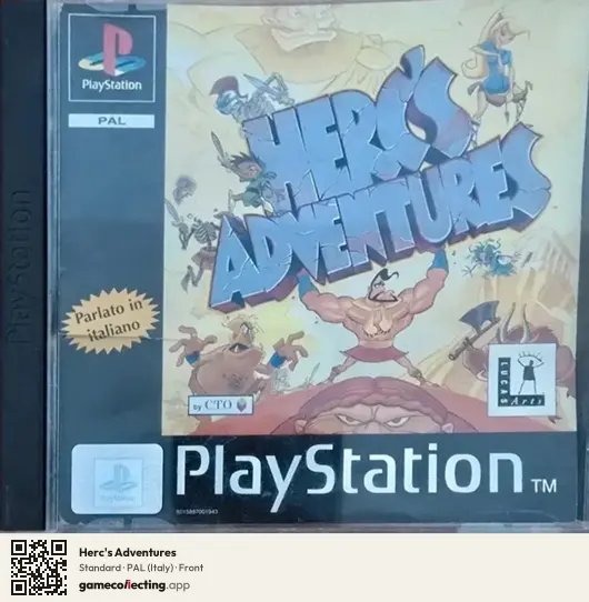 Herc's Adventures PlayStation, Italy box front