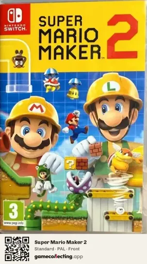 Super Mario Maker 2 Nintendo Switch, PAL box front