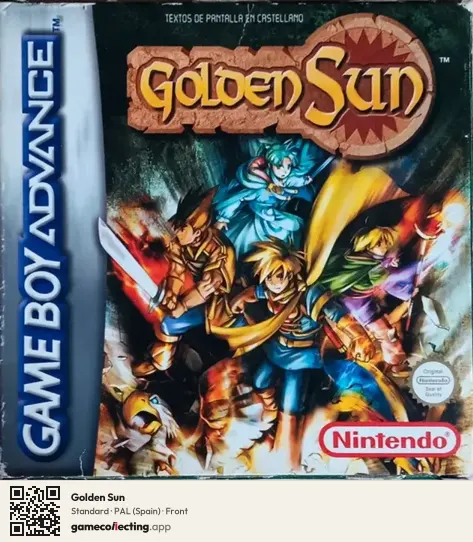 Golden Sun Game Boy Advance, Spain box front