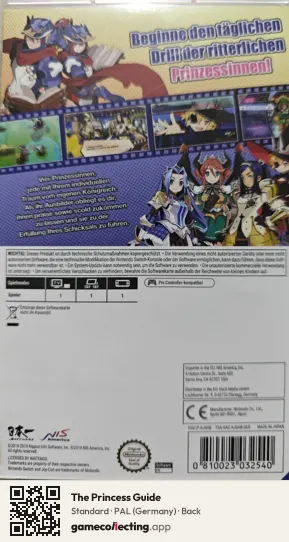 The Princess Guide Nintendo Switch, Germany box back