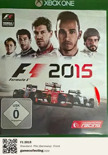 F1 2015 Xbox One, Germany box front