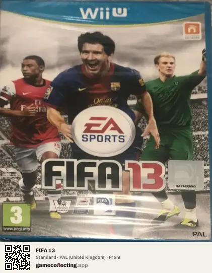 FIFA 13 Nintendo Wii U, United Kingdom box front