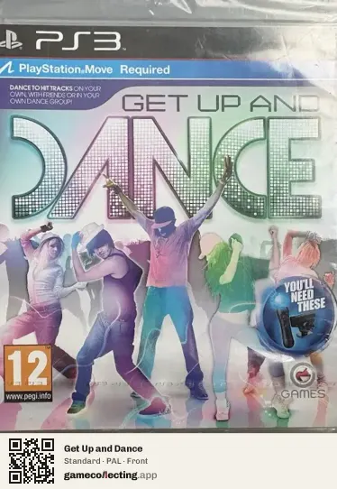 Get Up and Dance PlayStation 3, PAL box front