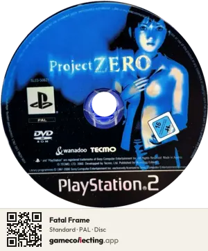 Fatal Frame PlayStation 2, PAL disc