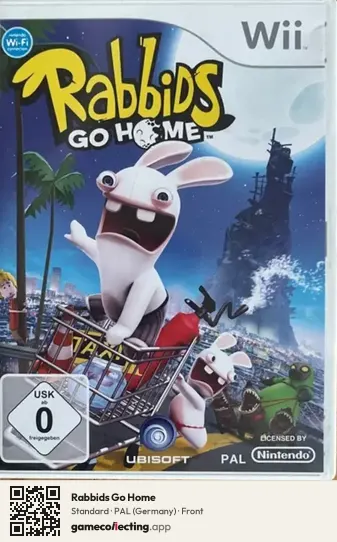 Rabbids Go Home Nintendo Wii, Germany box front