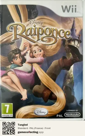 Tangled Nintendo Wii, France box front