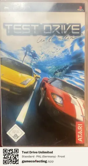 Test Drive Unlimited PlayStation Portable, Germany box front