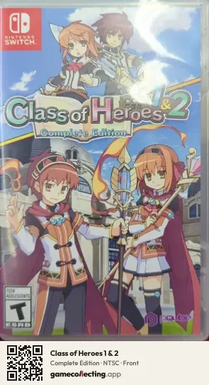 Class of Heroes 1 & 2 Nintendo Switch, NTSC box front