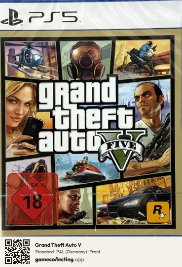 Grand Theft Auto V PlayStation 5, Germany box front