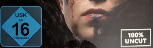 Hellblade: Senua's Sacrifice, the USK square on its front