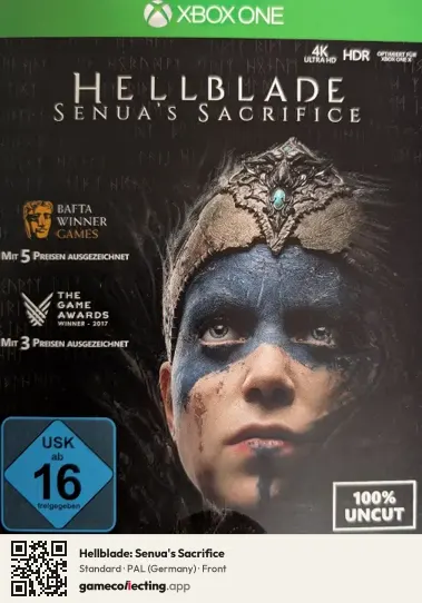 Hellblade: Senua's Sacrifice Xbox One, Germany box front