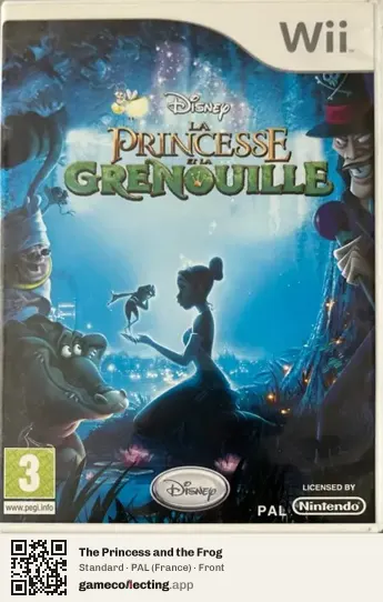 The Princess and the Frog Nintendo Wii, France box front