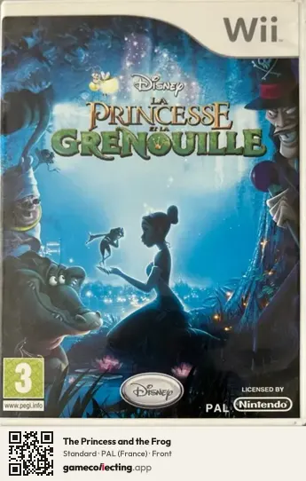 The Princess and the Frog Nintendo Wii, France box front