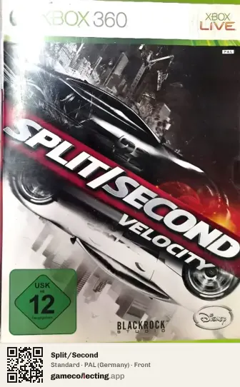 Split/Second Xbox 360, Germany box front