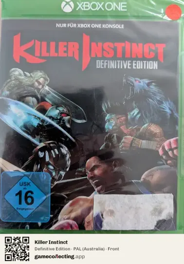 Killer Instinct Xbox One, Australia box front