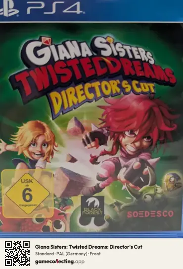 Giana Sisters: Twisted Dreams: Director's Cut PlayStation 4, Germany box front