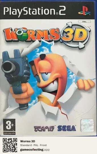Worms 3D PlayStation 2, PAL box front