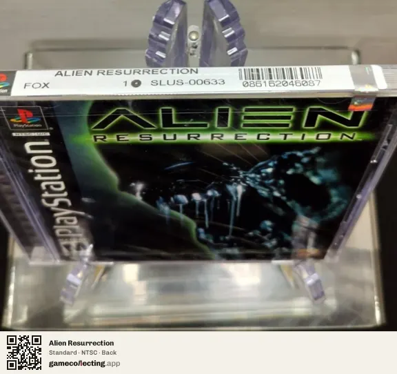 Alien Resurrection PlayStation, NTSC box back