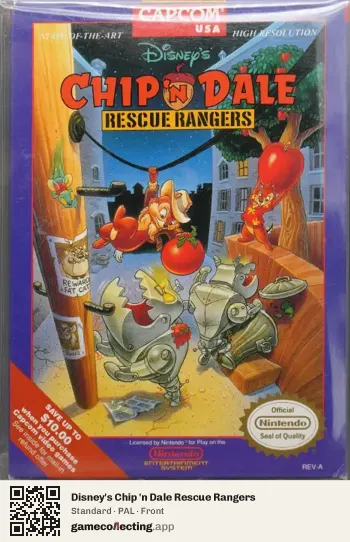 Disney's Chip 'n Dale Rescue Rangers Nintendo Entertainment System, PAL box front