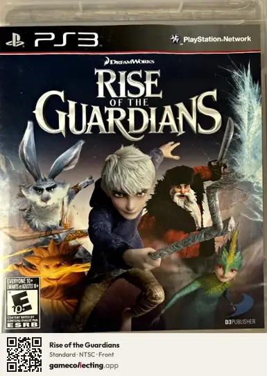 Rise of the Guardians PlayStation 3, NTSC box front