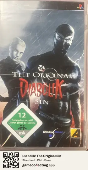 Diabolik: The Original Sin PlayStation Portable, PAL box front