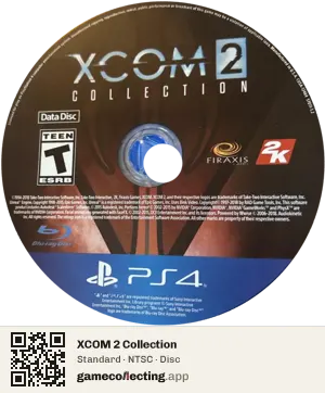 XCOM 2 Collection PlayStation 4, NTSC disc
