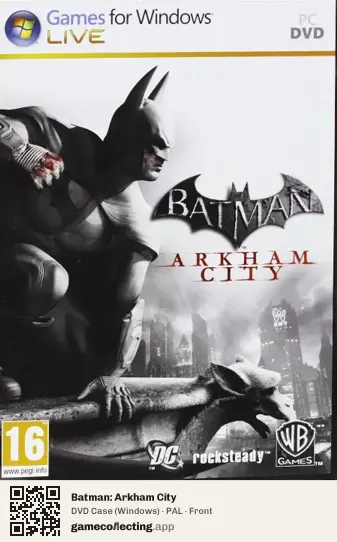 Batman: Arkham City Computer, PAL box front
