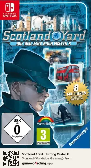 Scotland Yard: Hunting Mister X Nintendo Switch, Germany box front