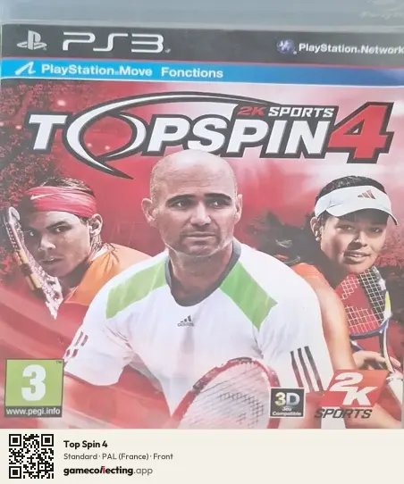 Top Spin 4 PlayStation 3, France box front