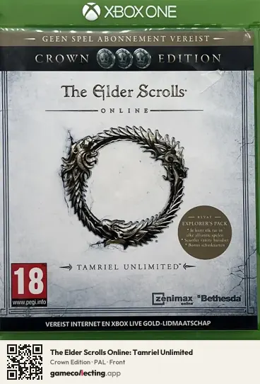 The Elder Scrolls Online: Tamriel Unlimited Xbox One, PAL box front