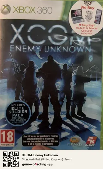 XCOM: Enemy Unknown Xbox 360, United Kingdom box front