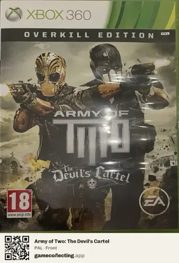 Army of Two: The Devil's Cartel Xbox 360, PAL box front