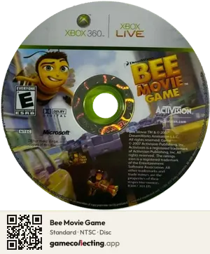 Bee Movie Game Xbox 360, NTSC disc