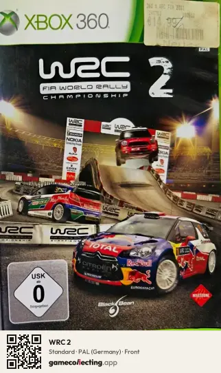 WRC 2 Xbox 360, Germany box front