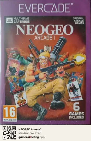 NEOGEO Arcade 1 Evercade, PAL box front