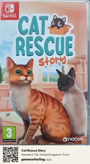 Cat Rescue Story Nintendo Switch, United Kingdom box front